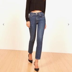 Reformation Julia Cigarette Mom Jeans in Teton 25
